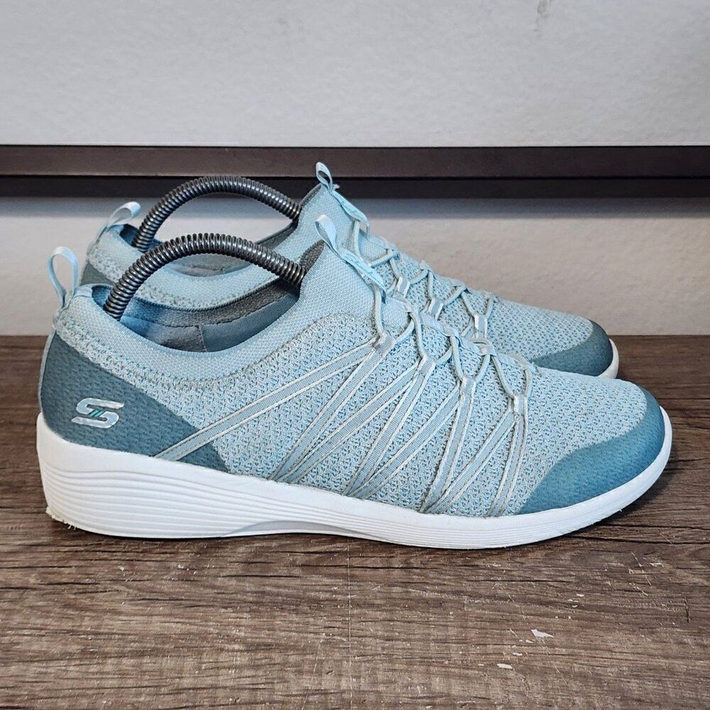 Skechers Arya Women's Shoes Size 10 Blue - Picture 3 of 8